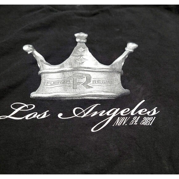 Official Fuerza Regida Exclusive Los Angeles Merch Tee Shirt Nov 24 2021 Concert - Picture 5 of 7